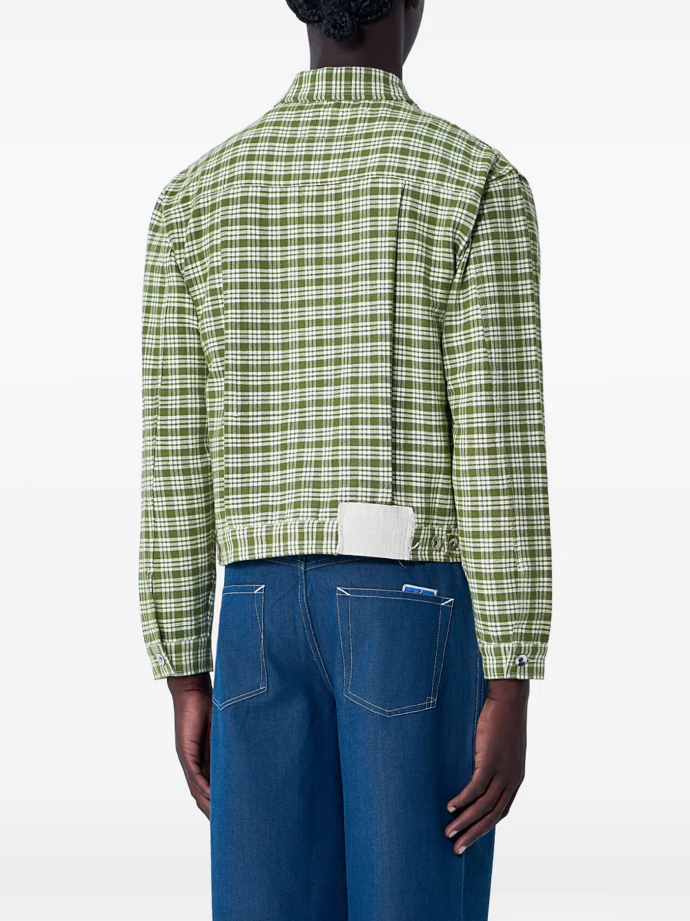  Story Mfg. Check Button Jacket - Green 