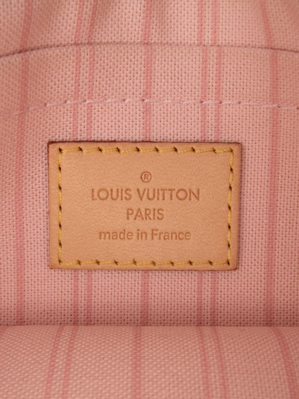 Pre-owned Louis Vuitton 2017 Damier Azur Neverfull Mm Pouch In Blue