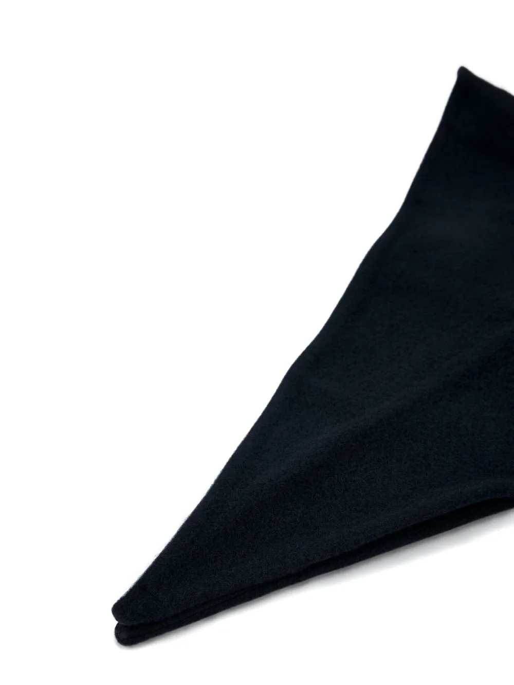 Rier mini triangular wool scarf - Zwart