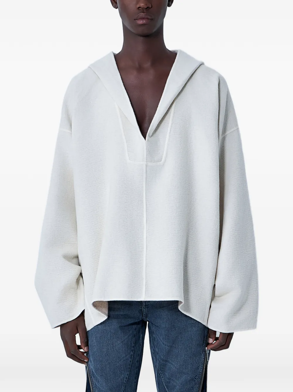 Rick Owens hooded sweater - Neutrals