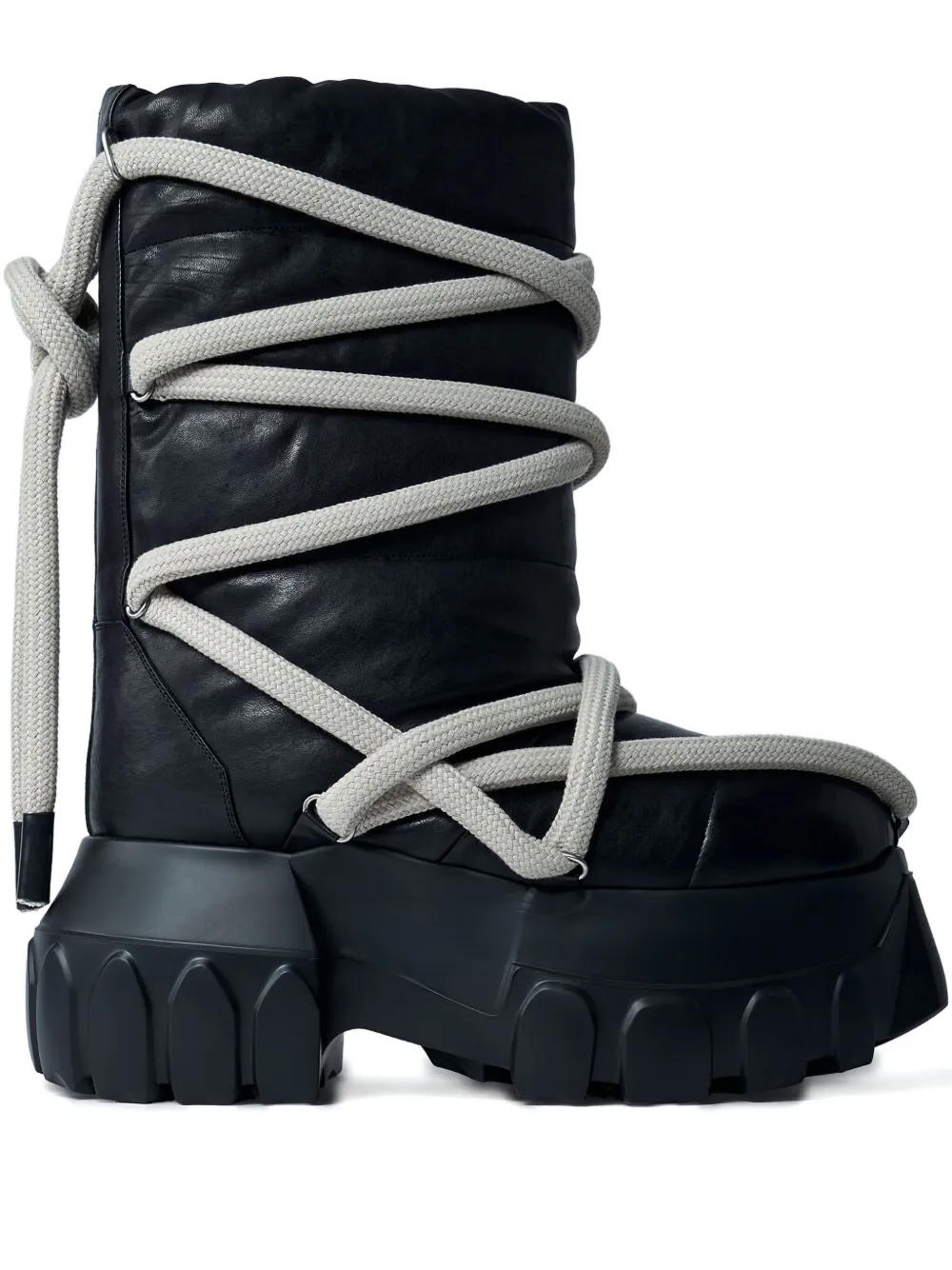 Rick Owens Lunar Mega Tractor boots Black