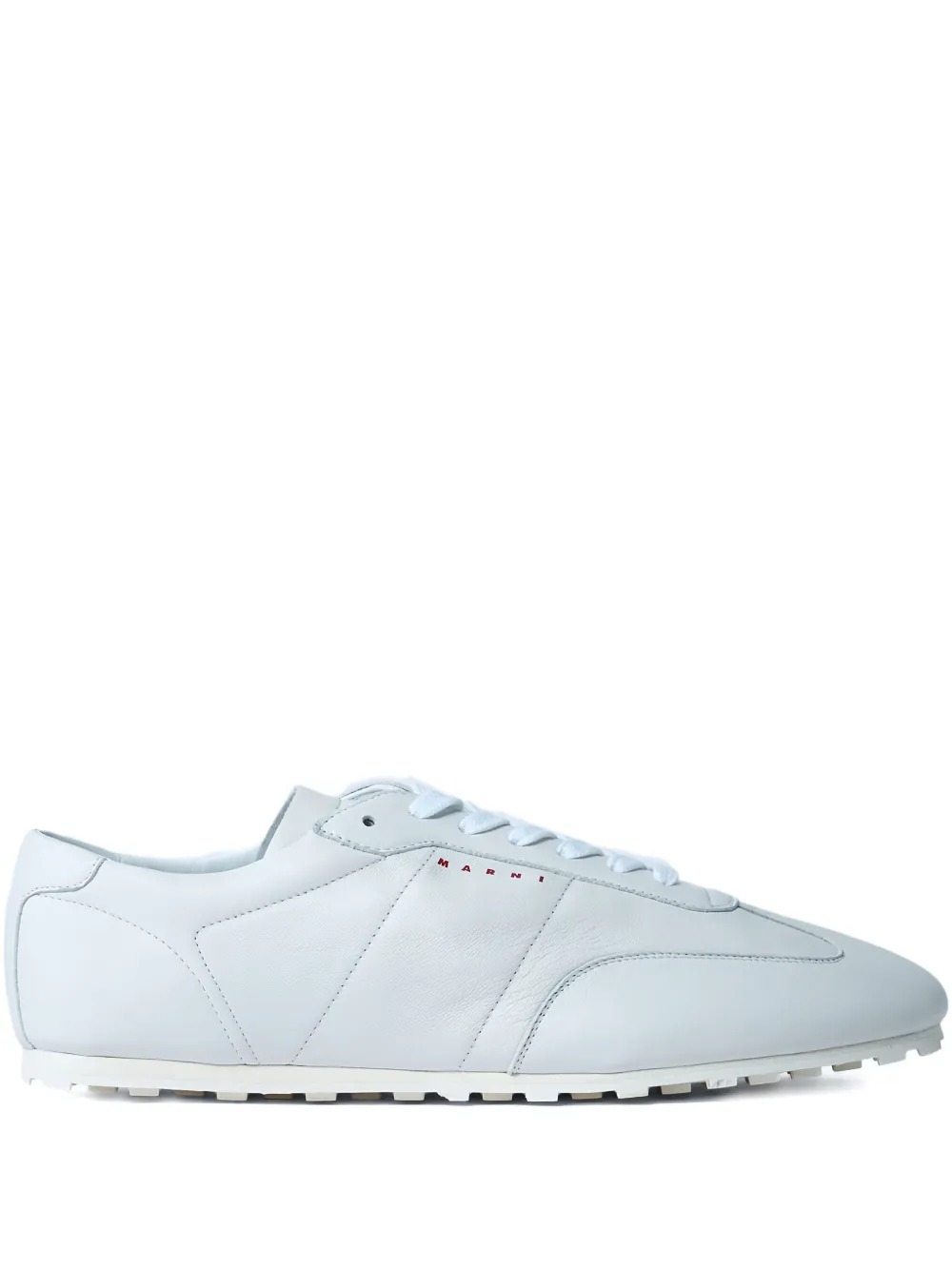 Marni panelled leather sneakers White