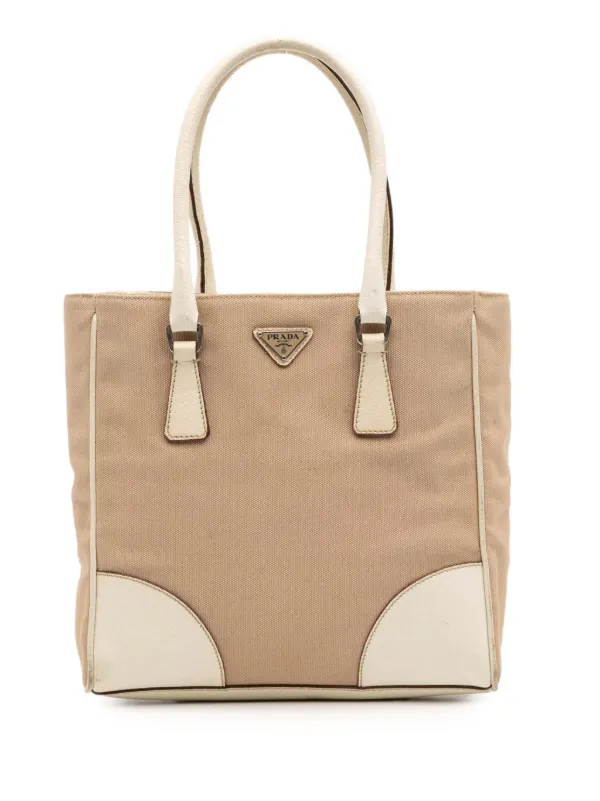 Prada Pre-Owned 2000-2013 チンギアーレ トリム キャンバス カナパ
