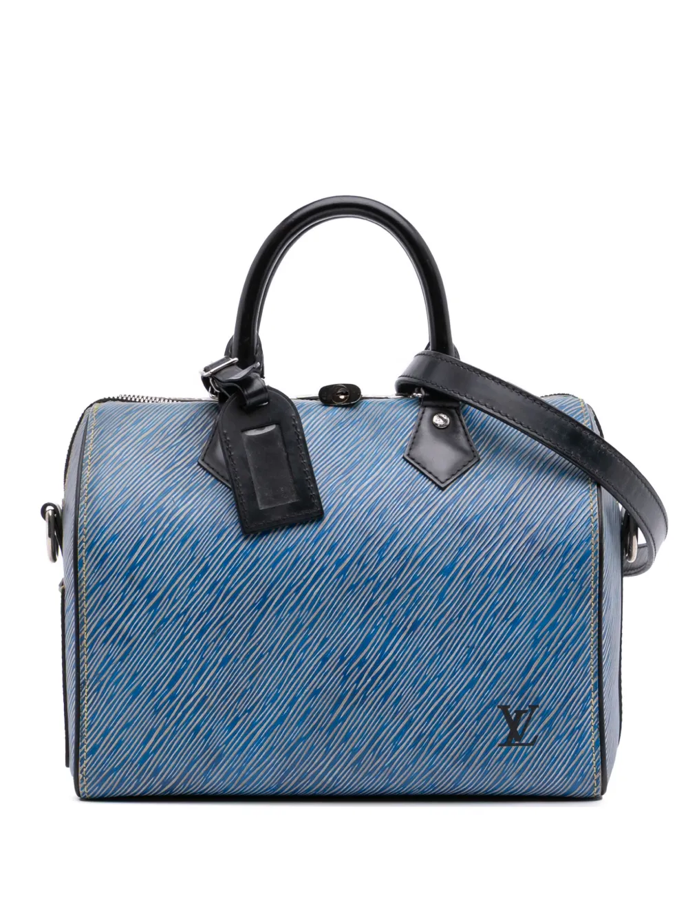 Louis Vuitton Pre-Owned 2016 エピ デニム スピーディ バンドリエール 25 サッチェルバッグ - ブルー Louis Vuitton Pre-Owned 2016 エピ デニム スピーディ バンドリエール 25 サッチェルバッグ - ブルー