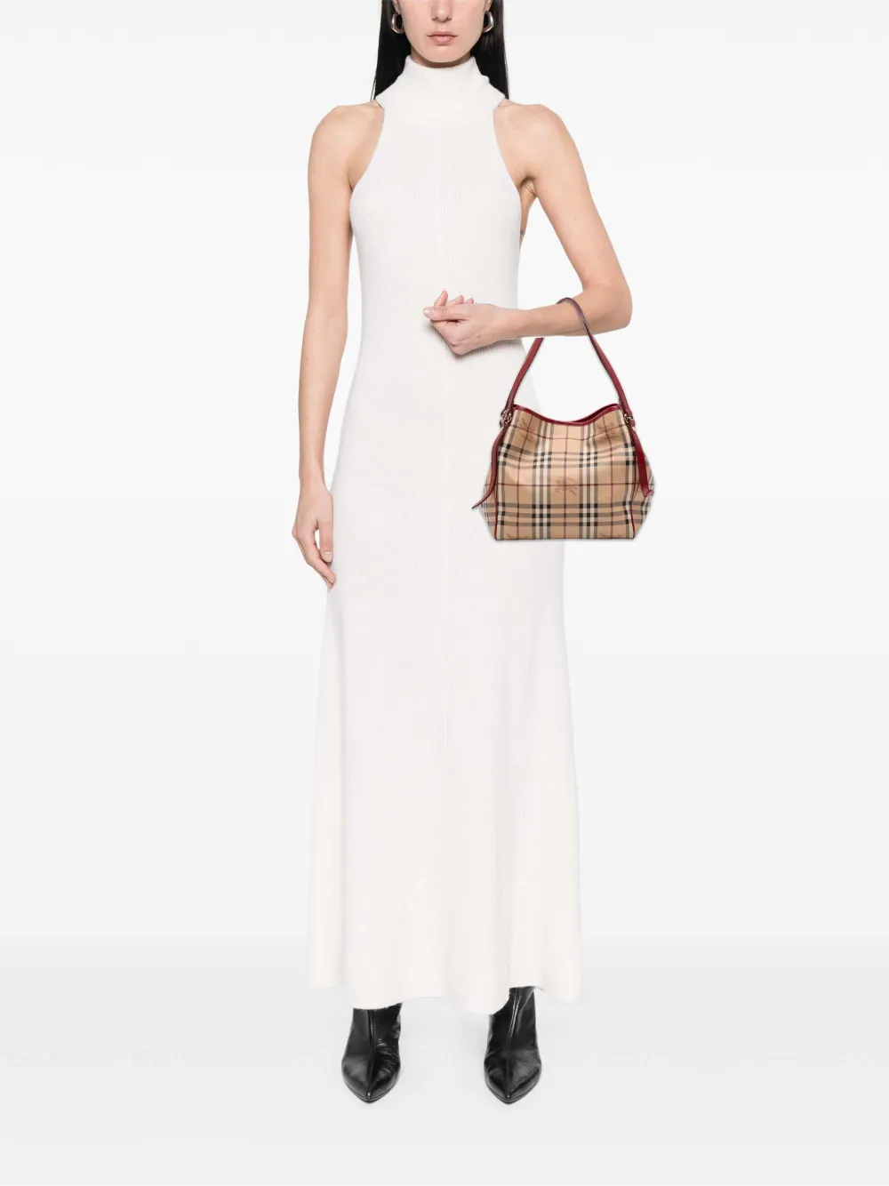 Burberry Pre-Owned 2000-2017 Small Haymarket Check Coated Canvas Canterbury tote bag | Pre-Owned | Image 2