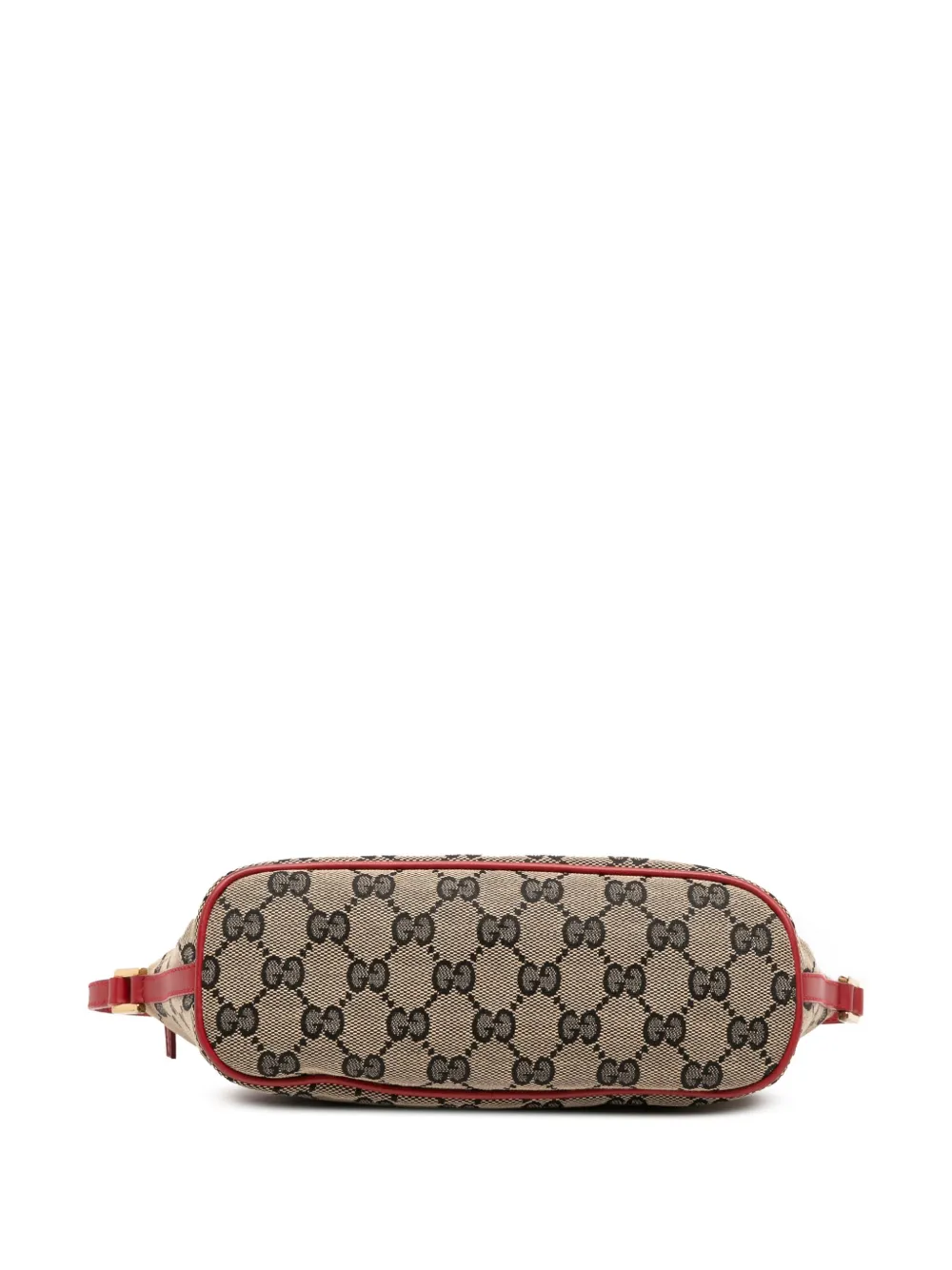 Pre-owned Gucci 2000-2015 Gg Canvas Boat Shoulder Bag In Brown