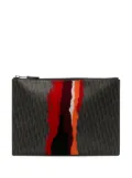 Christian Dior Pre-Owned 2016 Diorissimo Trotter Coated Canvas Painted clutch bag - Black