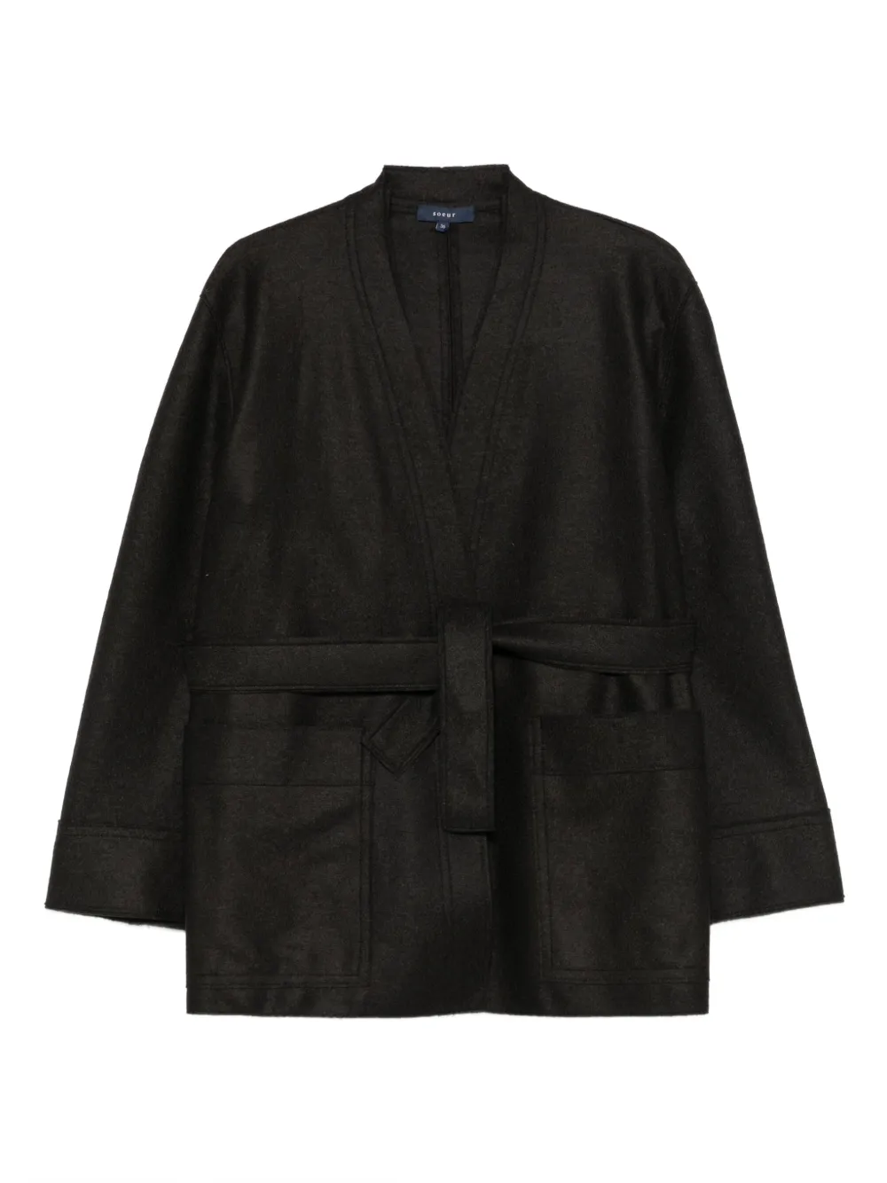 Soeur belted pocket jacket | Black | Image 1