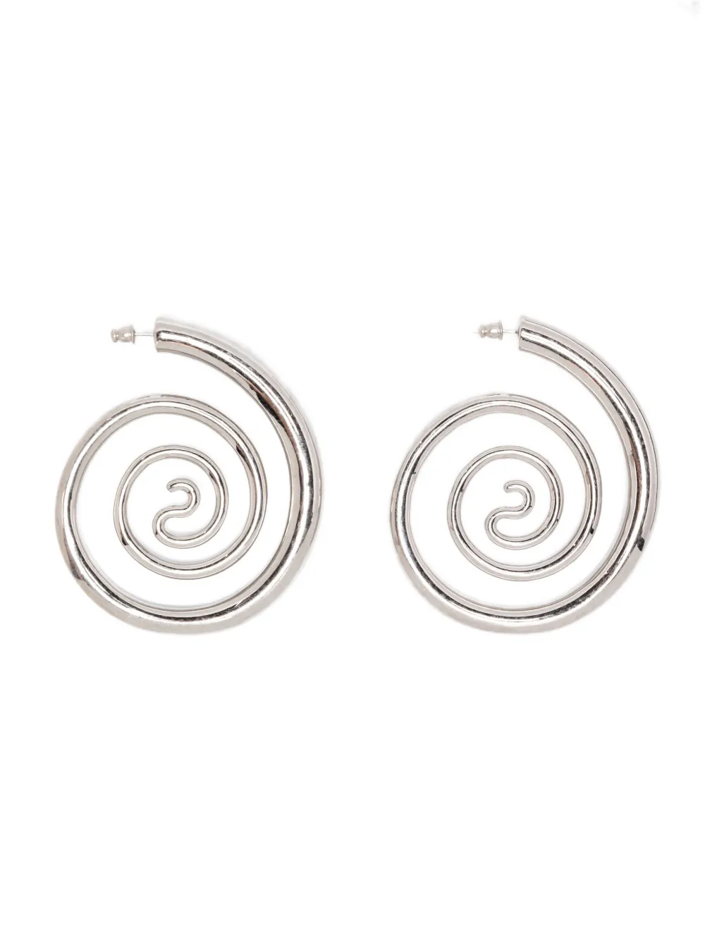 Panconesi Spiral Serpant ピアス - シルバートーン Panconesi Spiral Serpant ピアス - シルバートーン