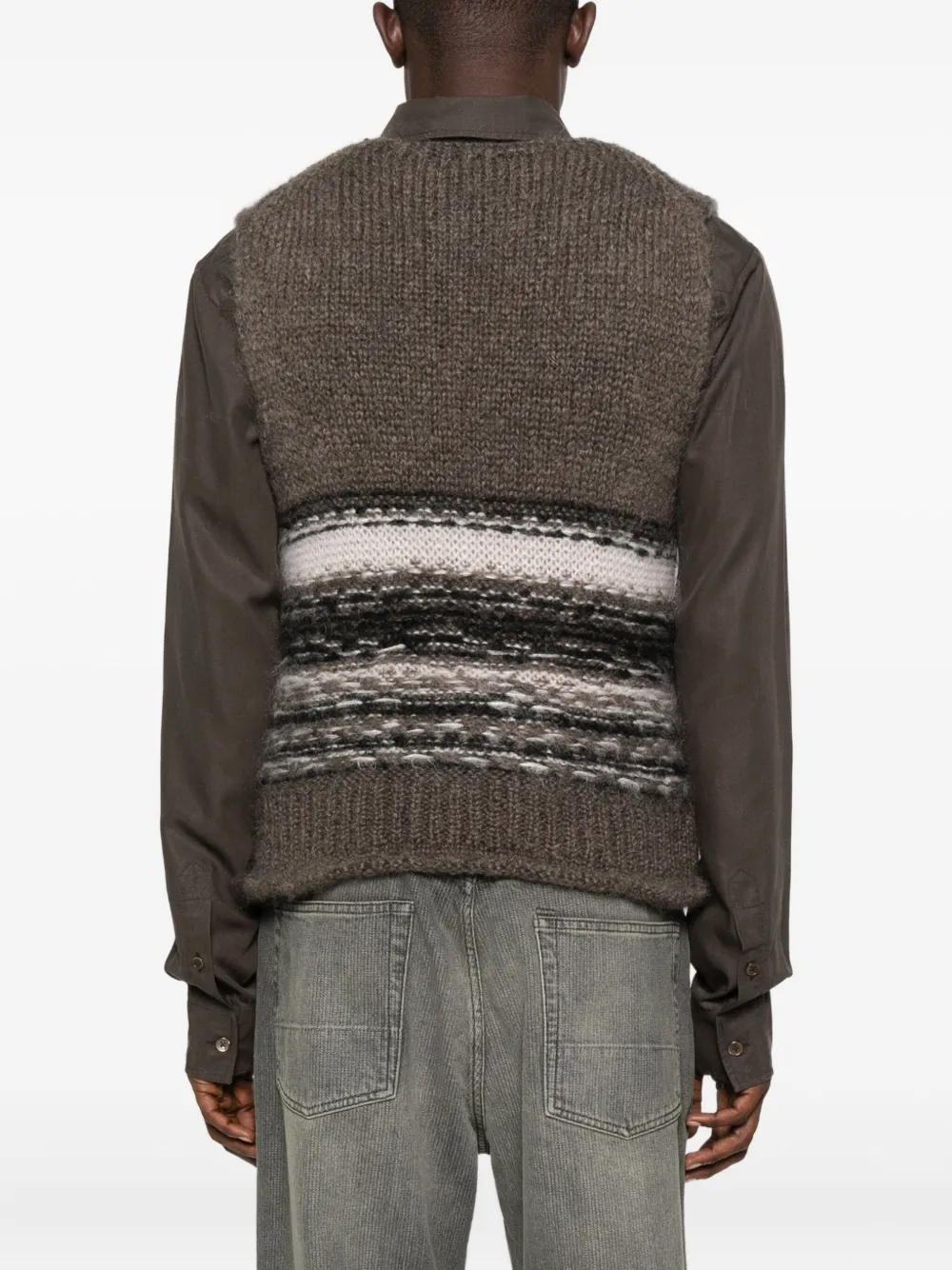 OUR LEGACY Tanktop met logo Bruin