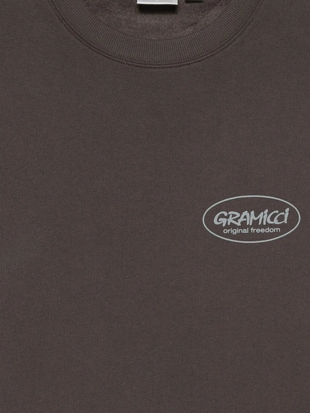 Gramicci Sweater met logoprint Bruin