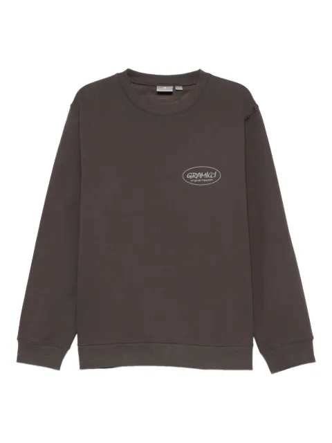 Gramicci sudadera con cuello redondo y logo estampado