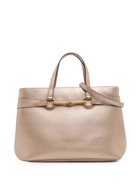 Gucci Pre-Owned 2016-2025 Leather Bright Bit satchel