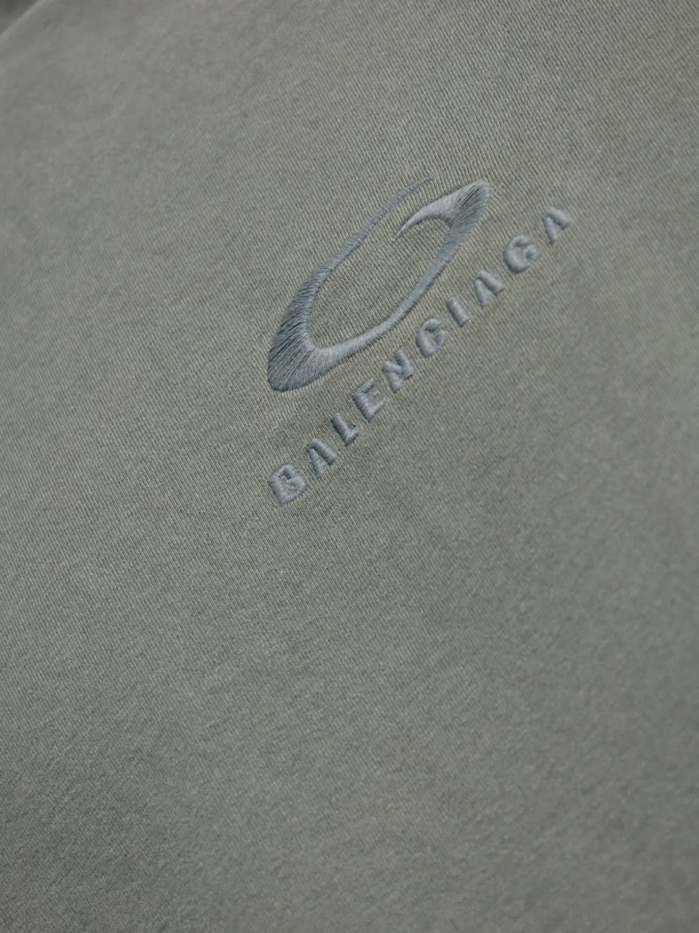 Balenciaga T-shirt met geborduurd logo Grijs