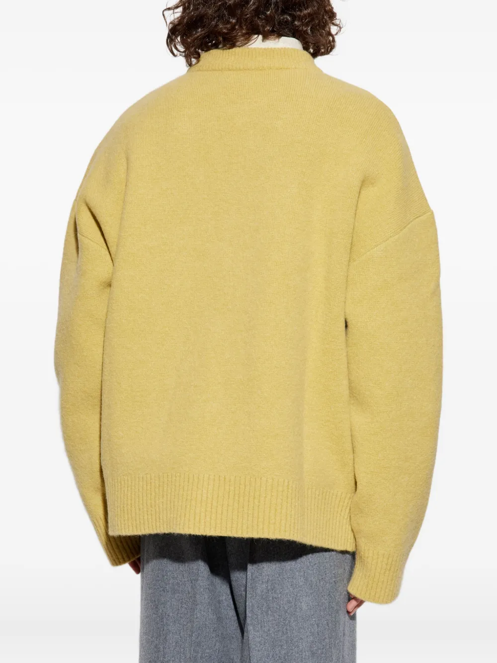 AMI Paris Vest met Ami De Coeur logo Geel