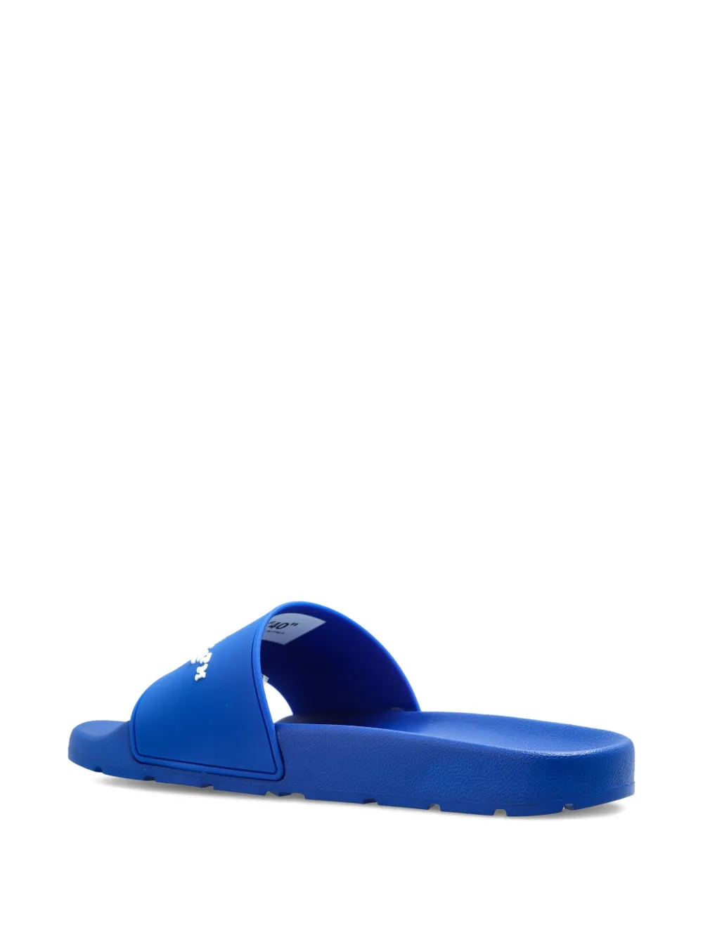 Off-white Logo-embossed Slides In Blue