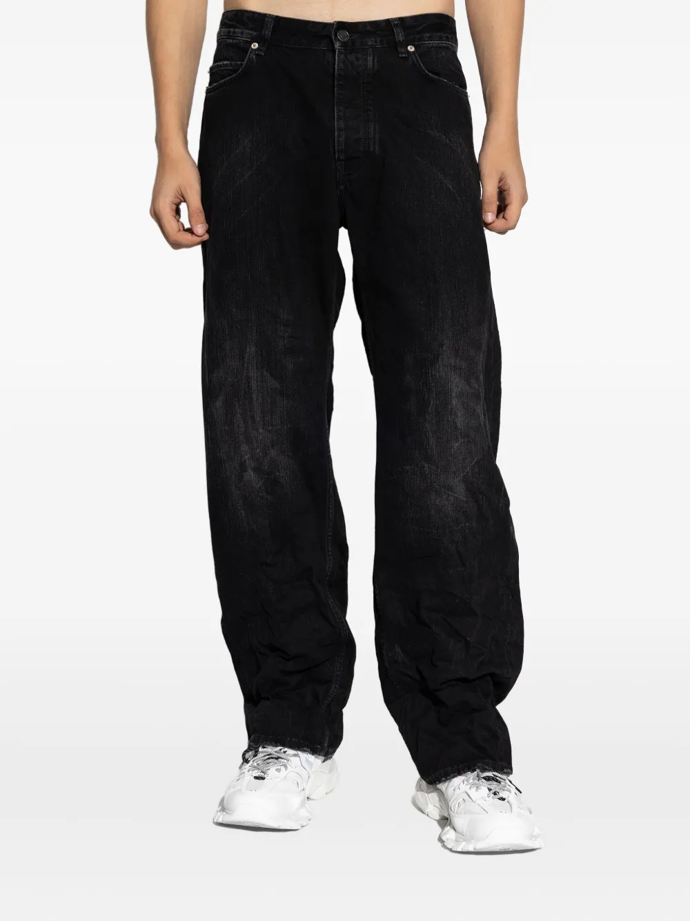 Balenciaga Jeans met knopen Zwart