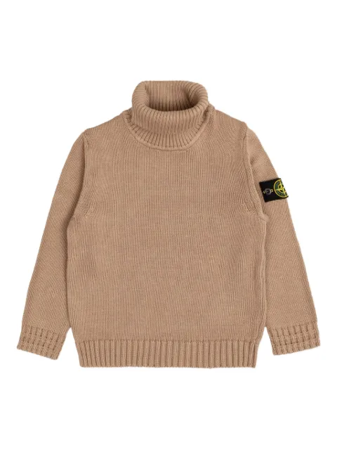Stone Island Junior logo-patch sweater