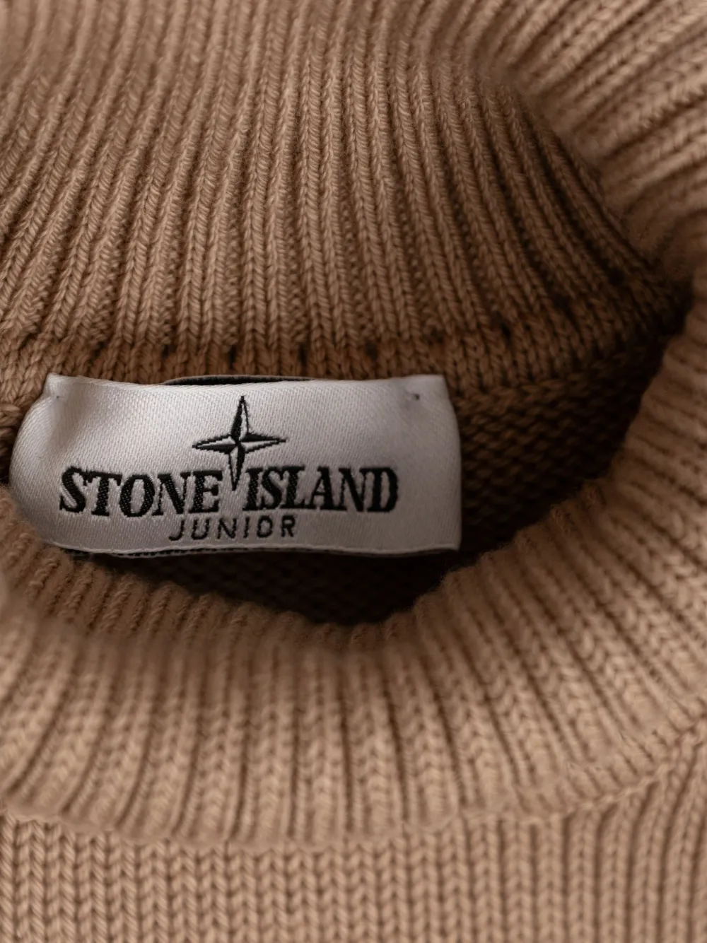 Stone Island Logo-patch Sweater In Brown
