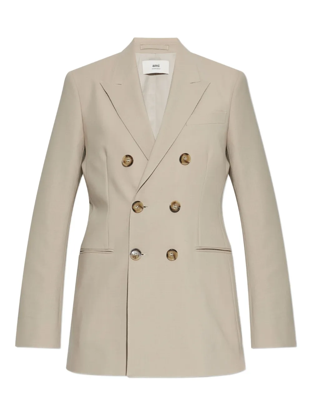 AMI Paris double-breasted jacket | Neutrals | Image 1