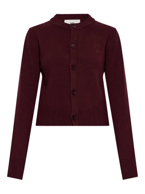 AMI Paris cárdigan con botones bordados