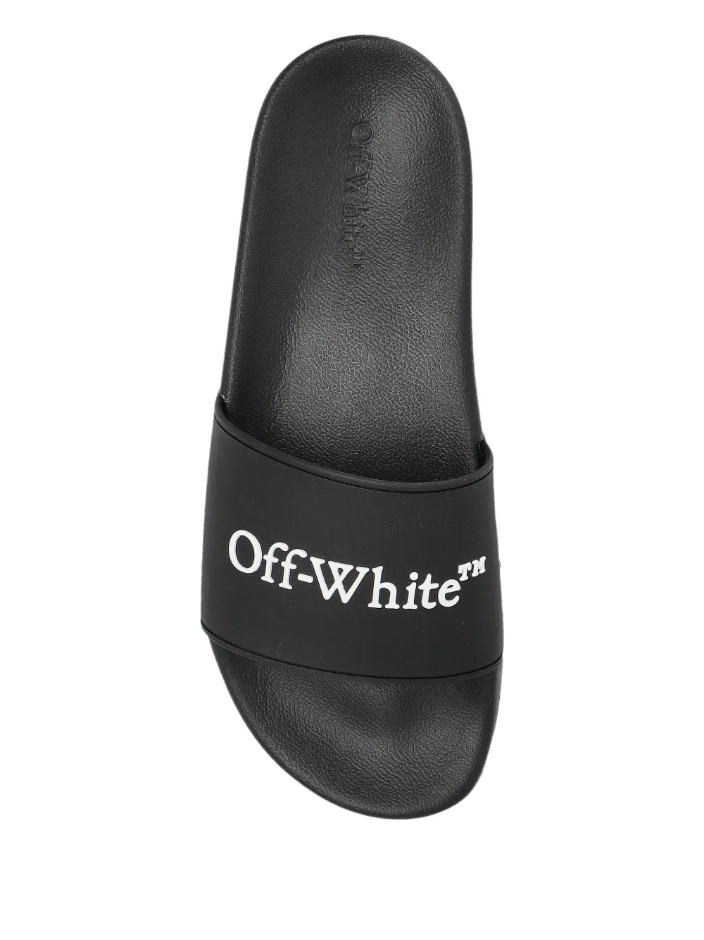 Off-white Logo Slides In Black