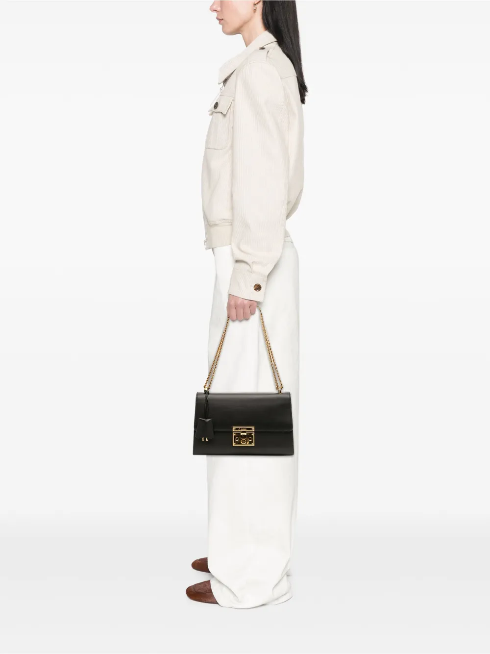 Gucci Pre-Owned 2016-2025 Medium Leather Padlock shoulder bag | Pre-Owned | Image 2