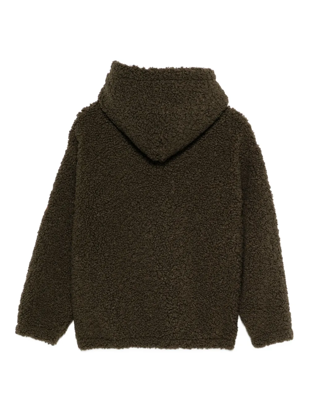 Manuel Ritz Textured Hoodie In Brown