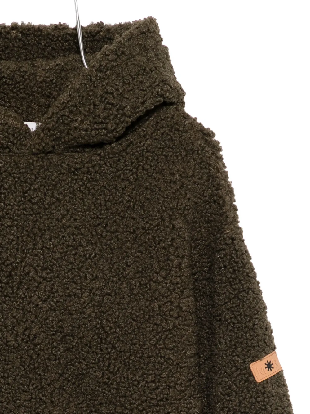 Manuel Ritz Textured Hoodie In Brown
