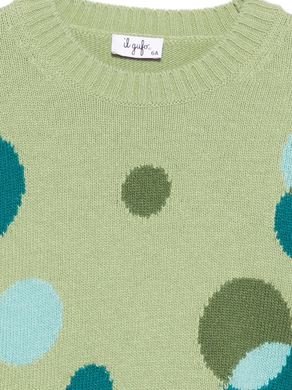 Il Gufo Trui met patroon Groen