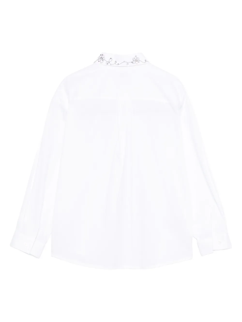 Il Gufo Embroidered-collar Shirt In White