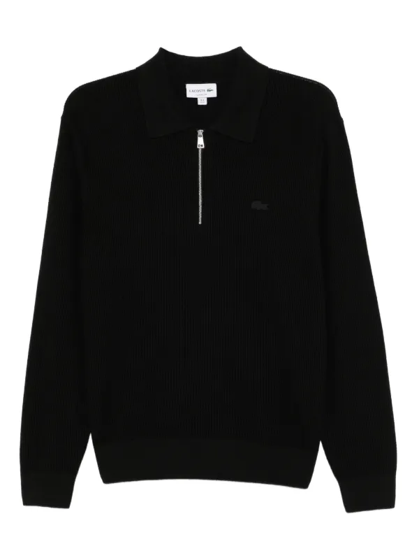 Lacoste half-zip Polo Shirt Black FARFETCH IN