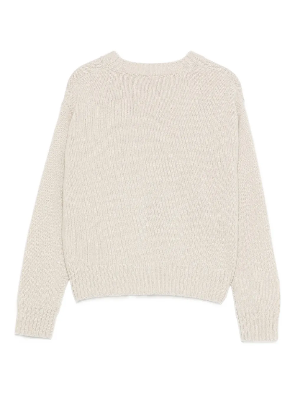 Il Gufo Mushroom-embroidered Sweater In Neutral