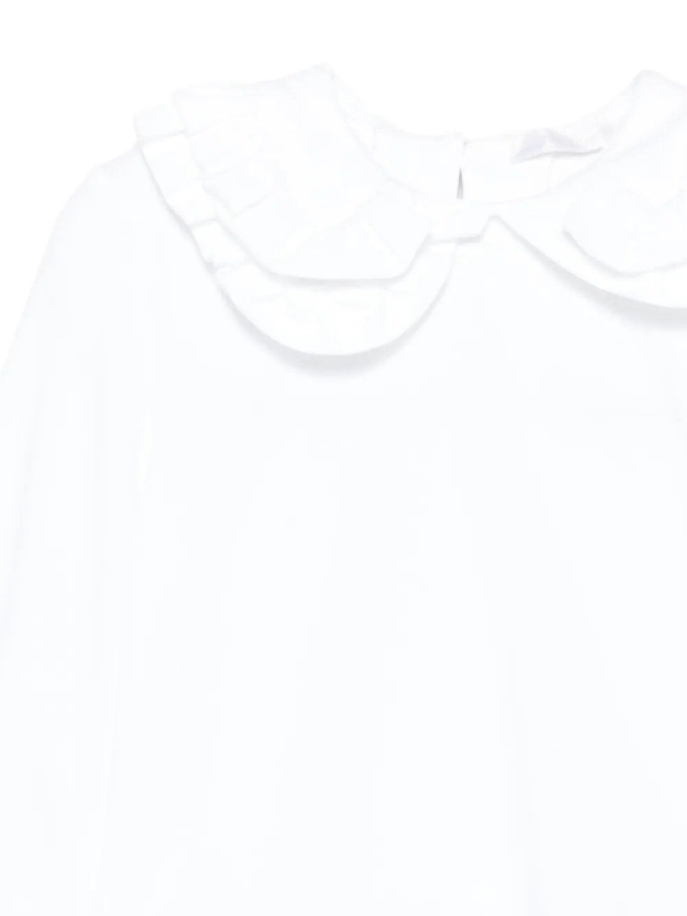 Miss Grant Kids Shirt met Peter Pan-kraag en ruches Wit