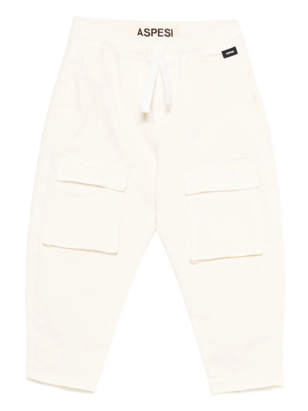Aspesi Kids drawstring trousers | White | Image 1