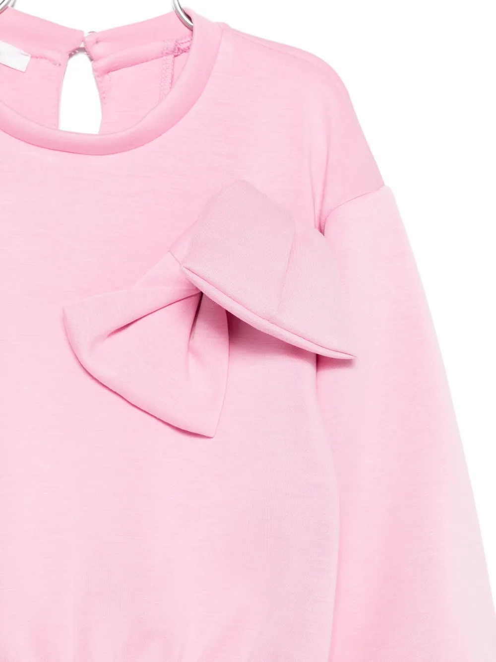 Miss Grant Bow-detail Sweatshirt In Pink