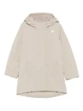 K Way Kids hooded padded coat - Grey