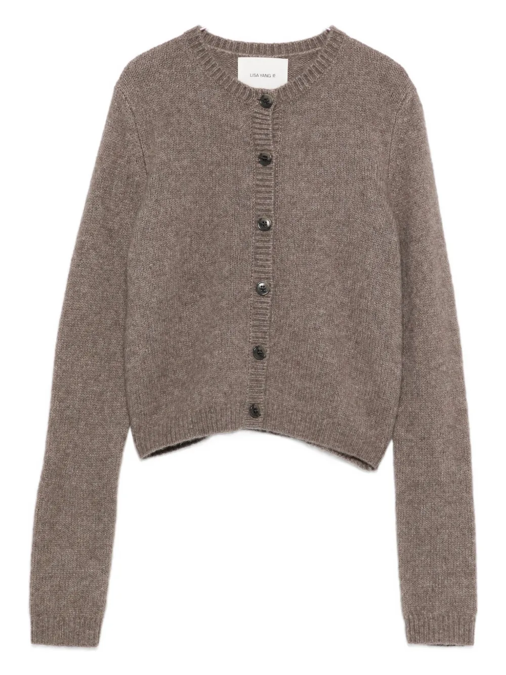 Lisa Yang Buttoned Cardigan In Brown