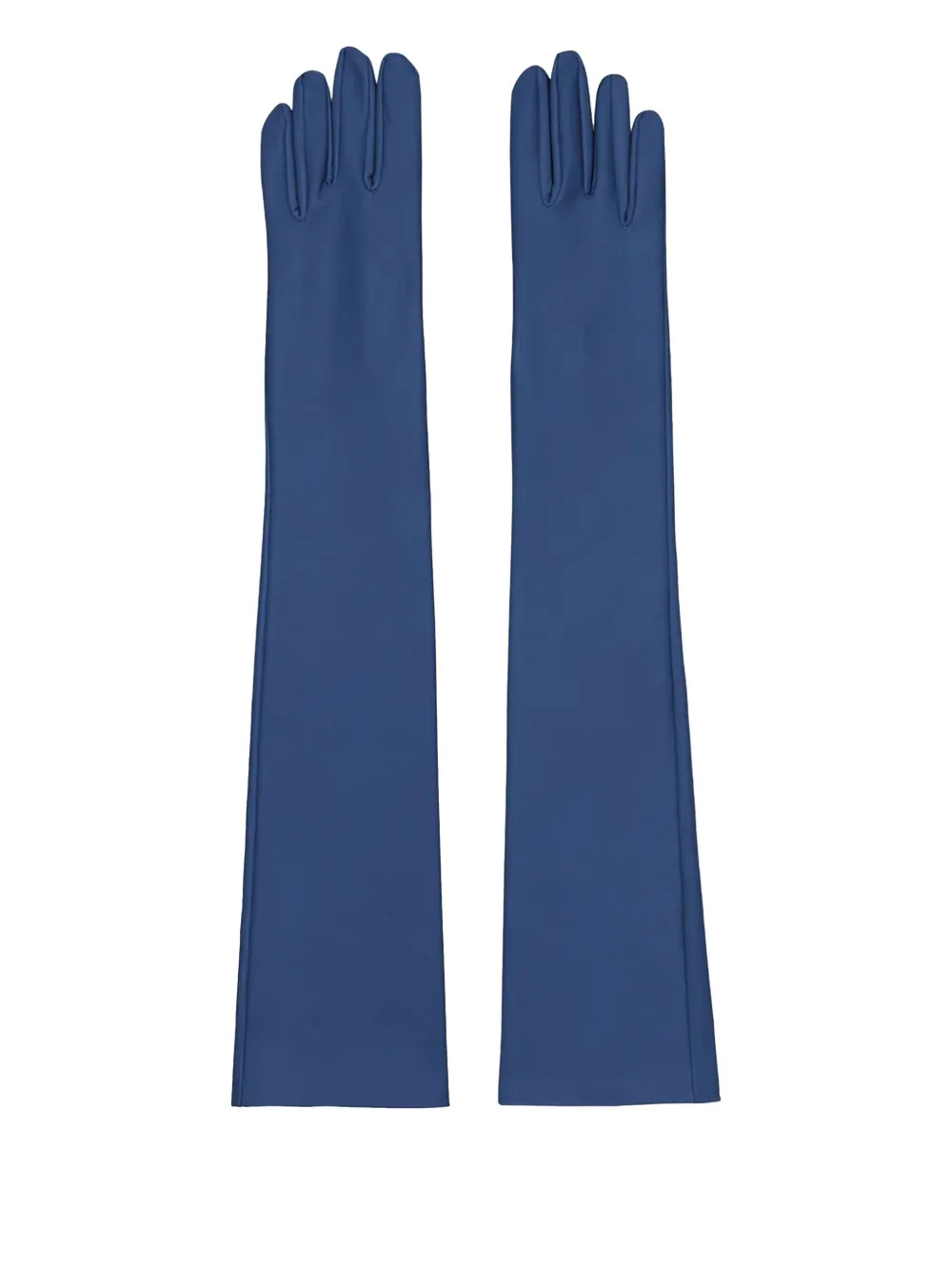 The Frankie Shop Veneto Leather Gloves - Blu