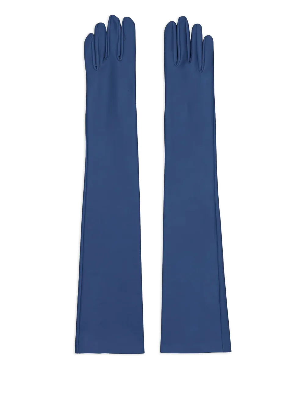 The Frankie Shop Veneto Leather Gloves - Blu