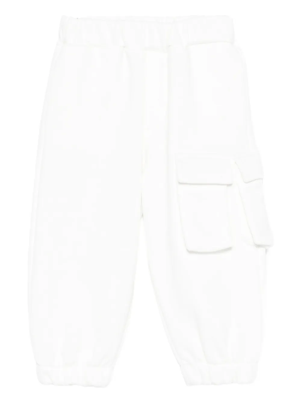 Miss Grant Kids pocket-cuffed trousers - ホワイト Miss Grant Kids pocket-cuffed trousers - ホワイト
