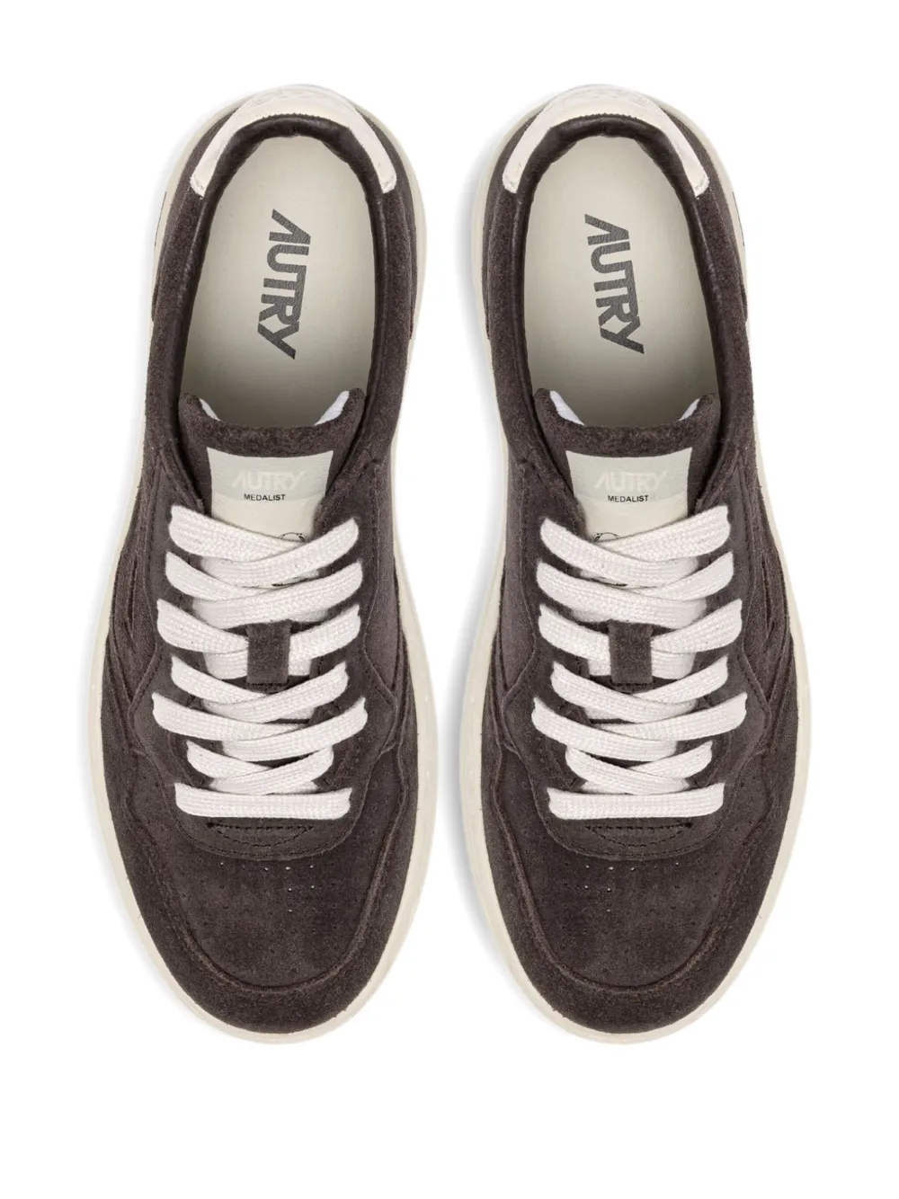 Autry Medalist leather sneakers Brown