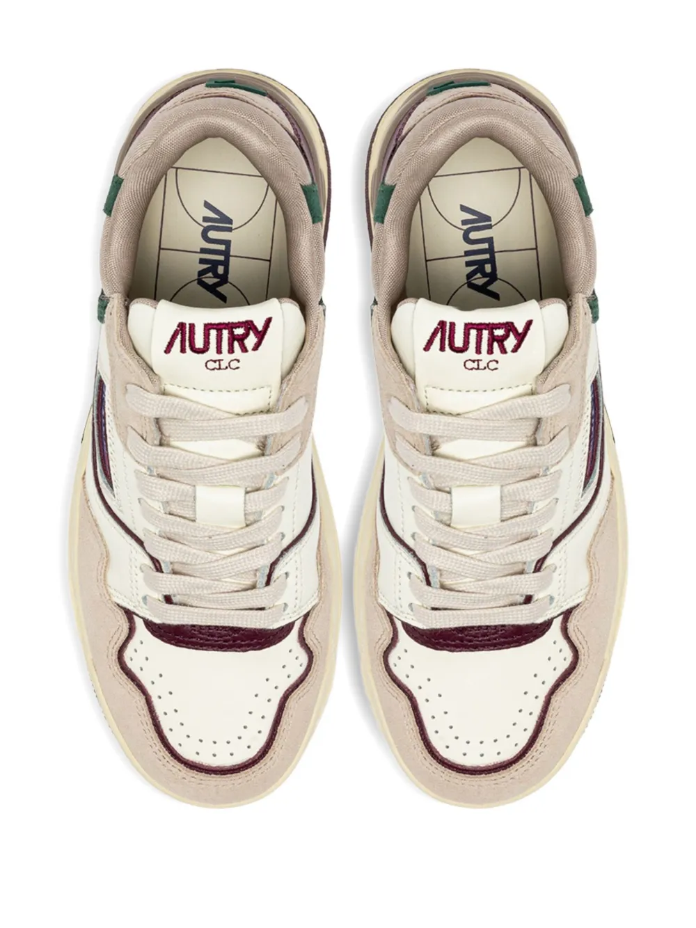 Autry CLC Low leren sneakers Wit