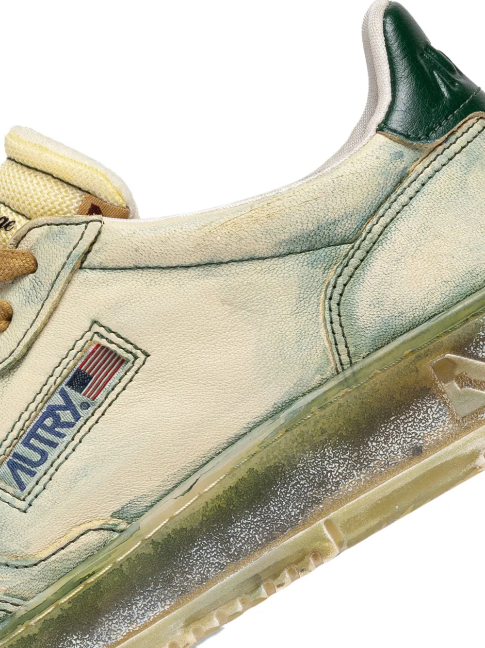 Autry Medalist leren sneakers Beige