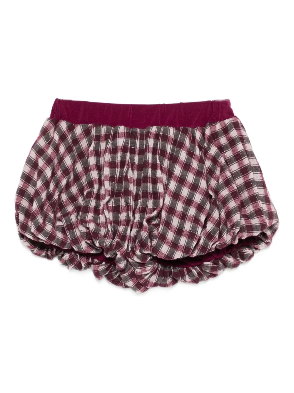 Miss Grant Kids gingham bubble shorts | Red | Image 1