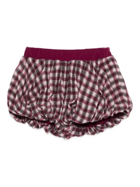 Miss Grant Kids gingham bubble shorts