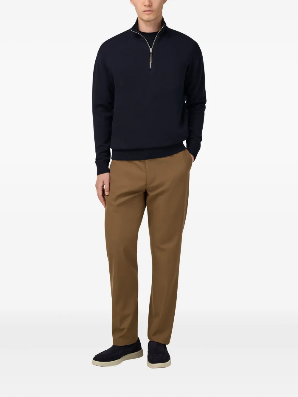 Boggi Milano half-zip sweater | Knitted Sweaters | Image 2