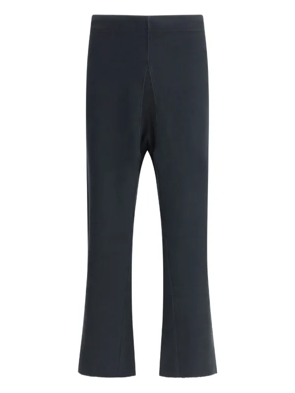 Maison Margiela Flared Raw-edge Trousers in Black