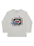Gucci Kids dinosaur-logo sweatshirt - White