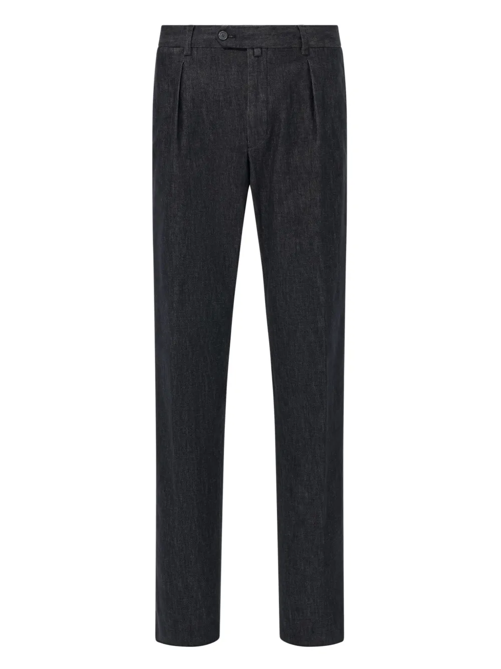 Boggi Milano pleated side-darts straight-leg trousers | Black | Image 1